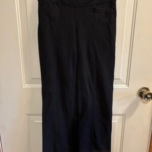 Athleta Black Flare Pants with Streamlined Silhouette